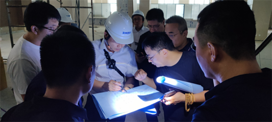 中心技術人員赴“博興縣政務服務中心項目”提供消防驗收前期技術支持